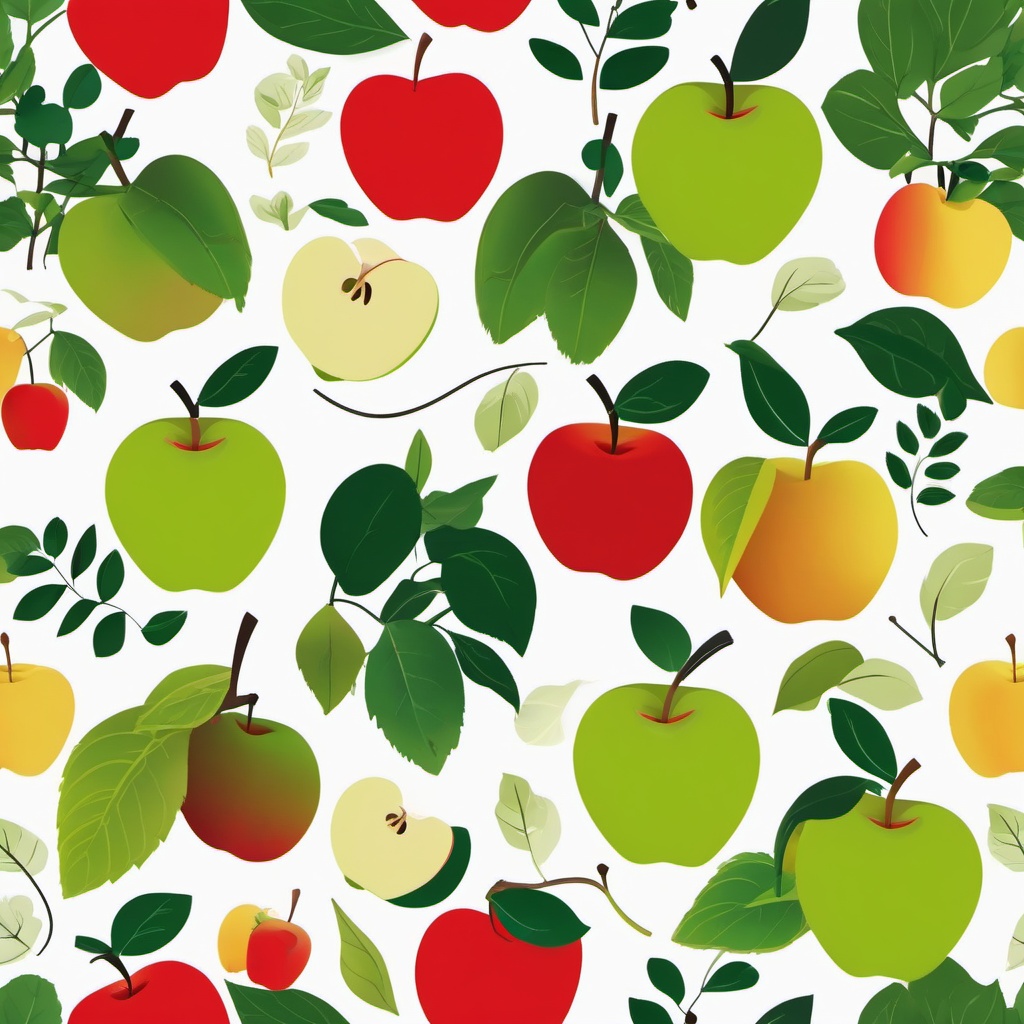 Apple clipart - apple with a leaf on top  