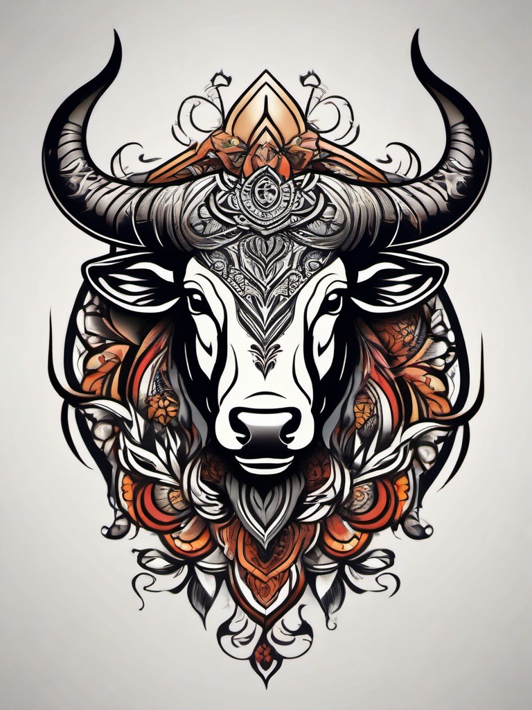 badass taurus tattoos  simple vector color tattoo