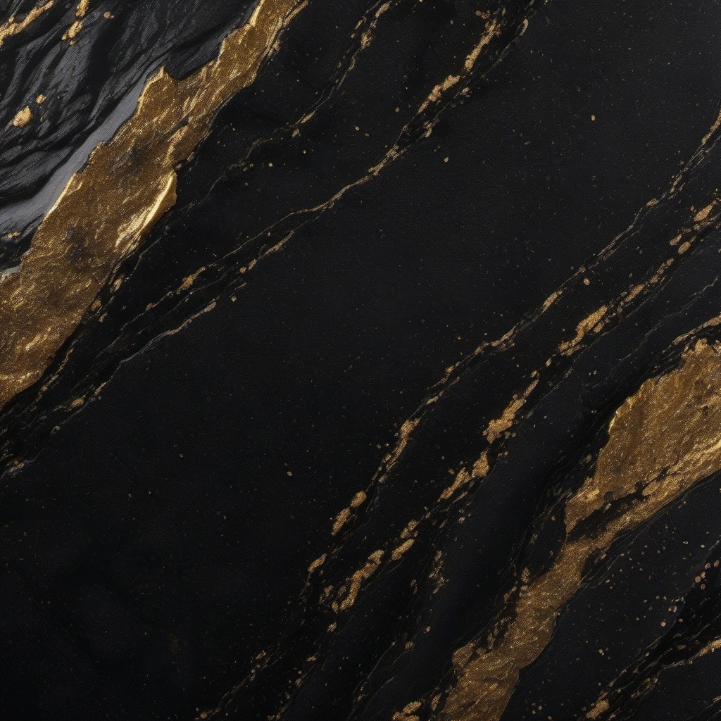 Black granite with a leathered texture and golden specks top view, product photoshoot realistic background, hyper detail, high resolution