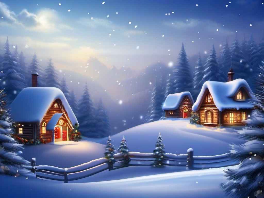 Christmas Winter Background Wallpaper  