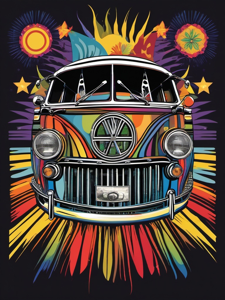 Hippie Culture Revival , vintage t shirt vector art