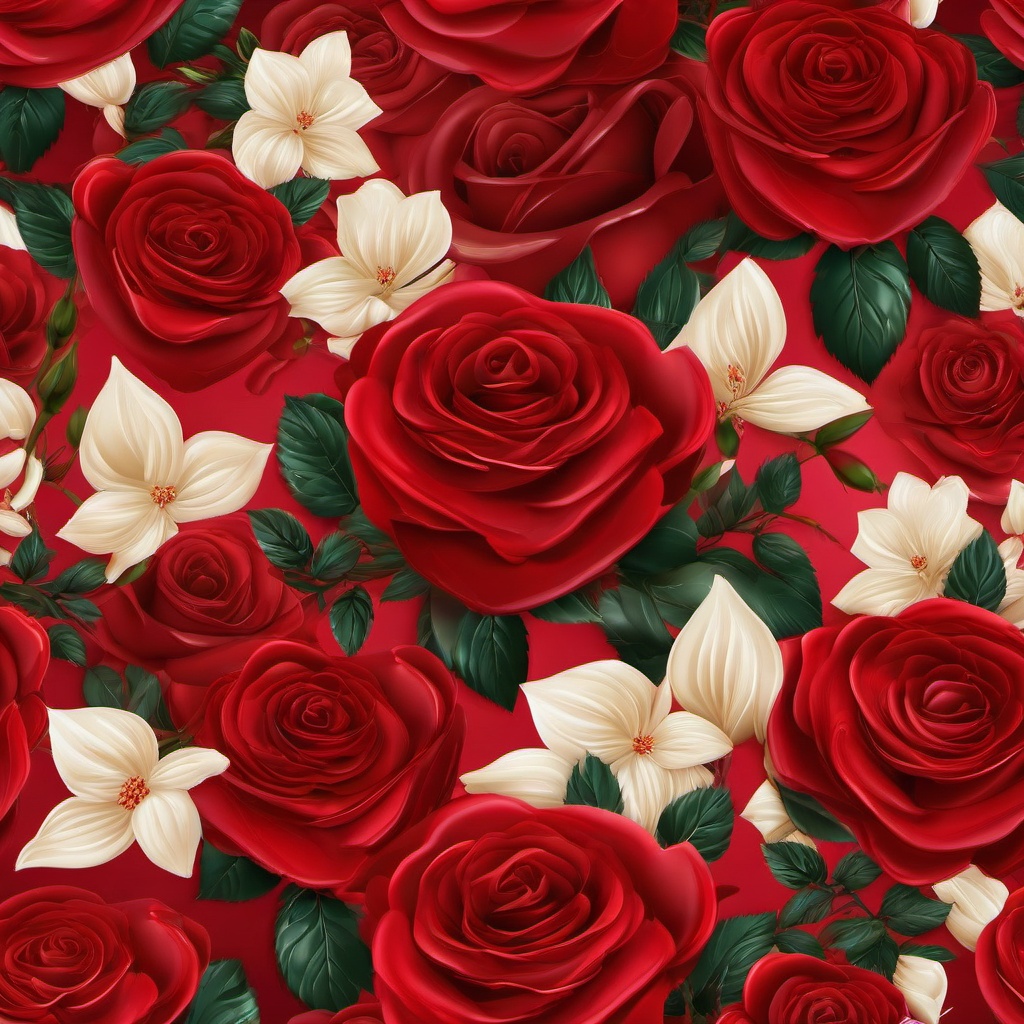 Red Background Wallpaper - background with red roses  