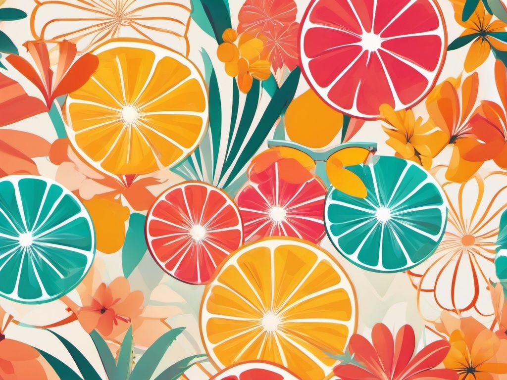 Abstract Summer Wallpaper  background