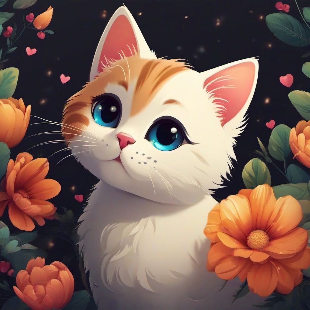 Cat Background Wallpaper - cute animated cat wallpaper  