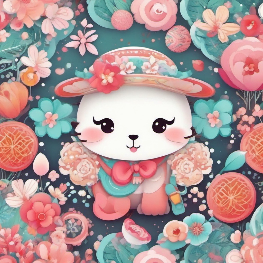 Cute Kawaii Wallpaper - Cute Kawaii Illustrations  intricate patterns, splash art, wallpaper art