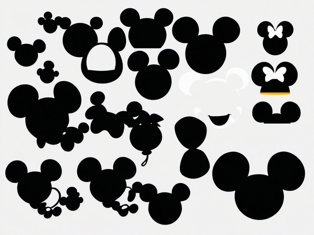 Mickey Mouse clipart - Mickey Mouse silhouette with ears  