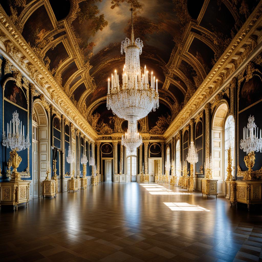 palace of versailles - highlight the opulent palace of versailles, a symbol of french grandeur and extravagance. 