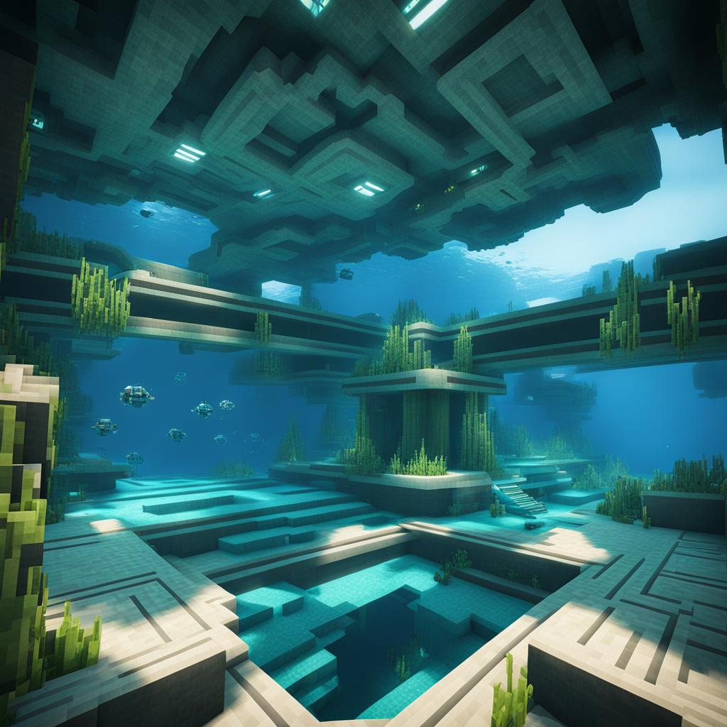 futuristic underwater research facility - minecraft house design ideas minecraft block style