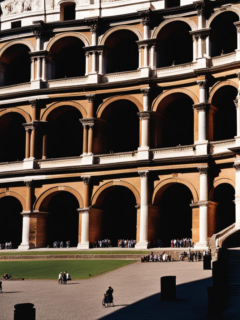 roman amphitheaters, with ancient grandeur, host cultural events in rome, italy. 