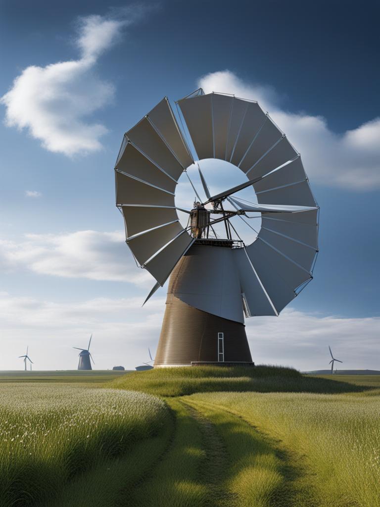 whispers in the wind: cybernetic windmills on dutch horizons 