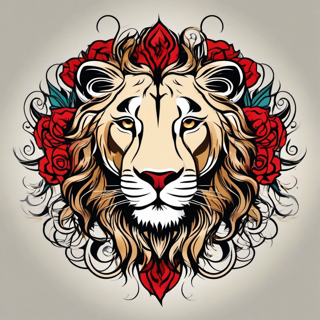 simple leo tattoo designs  simple vector color tattoo