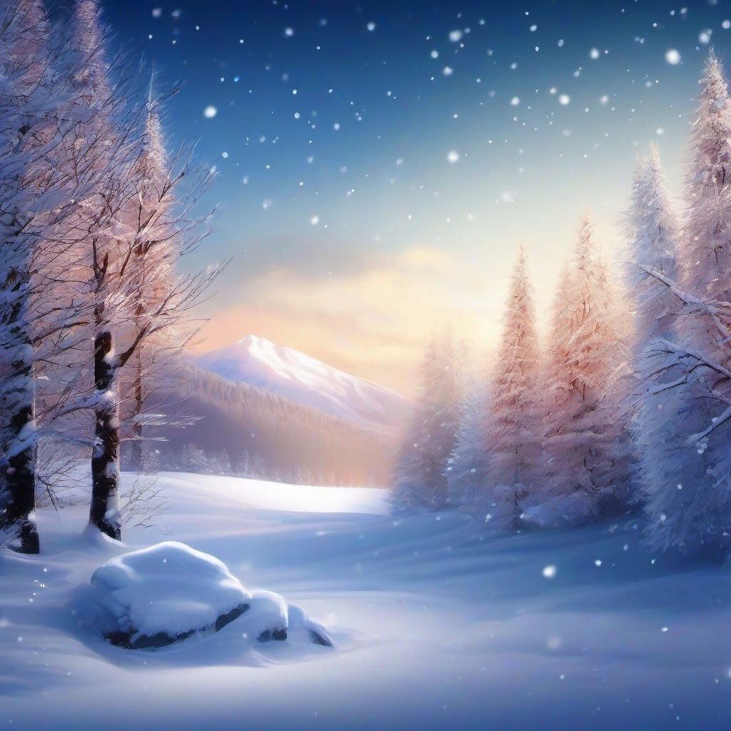 Winter background wallpaper - snowy background art  