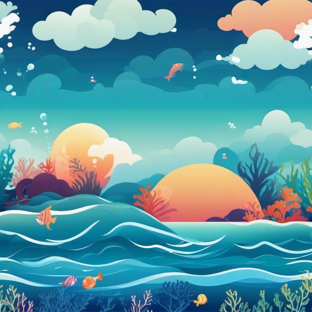 Ocean Background Wallpaper - cute sea background  