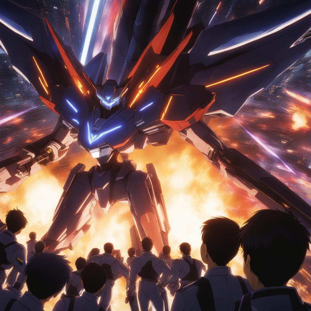 shinji ikari pilots eva unit 01 in a frenetic clash against towering angels. 