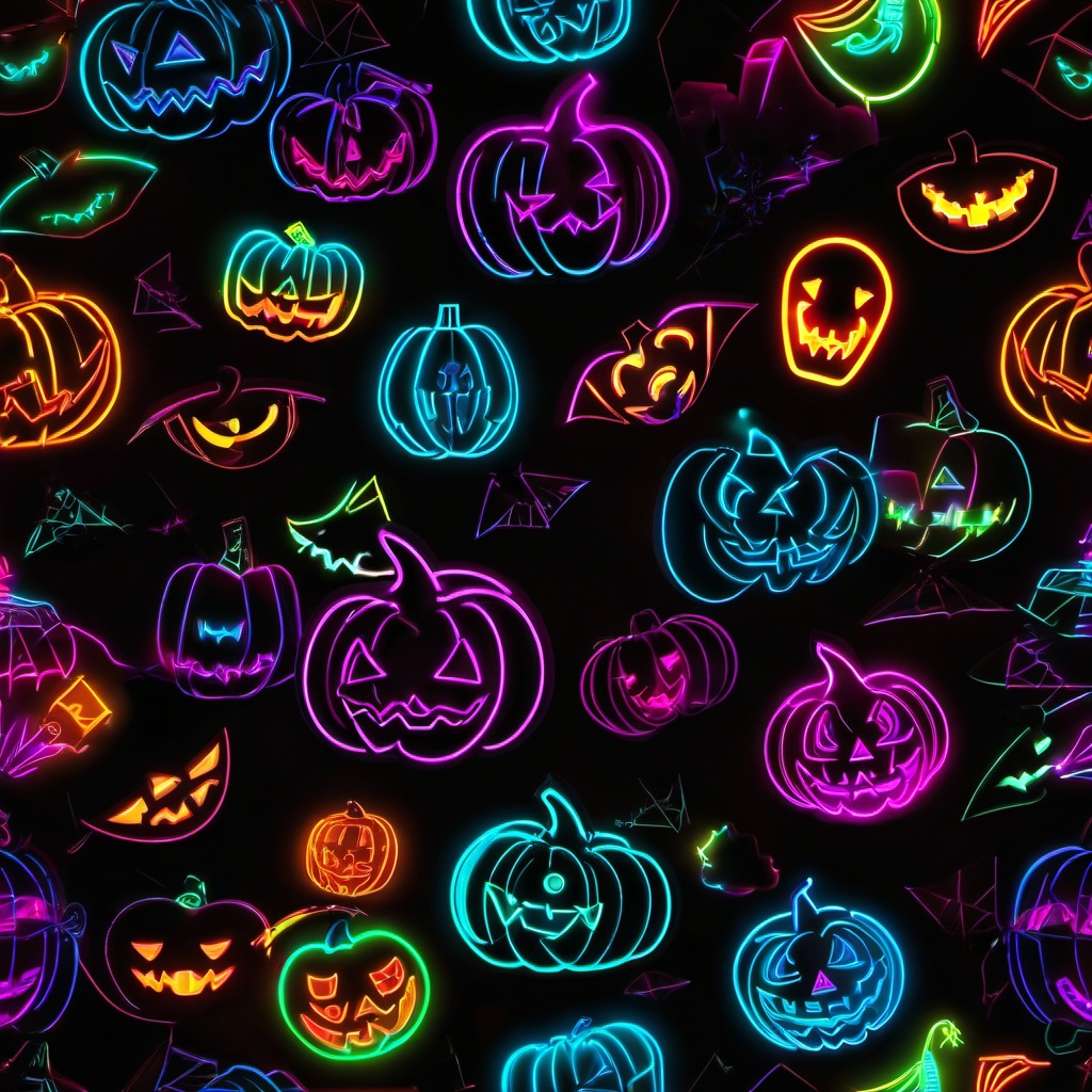 Neon Background Wallpaper - neon halloween background  