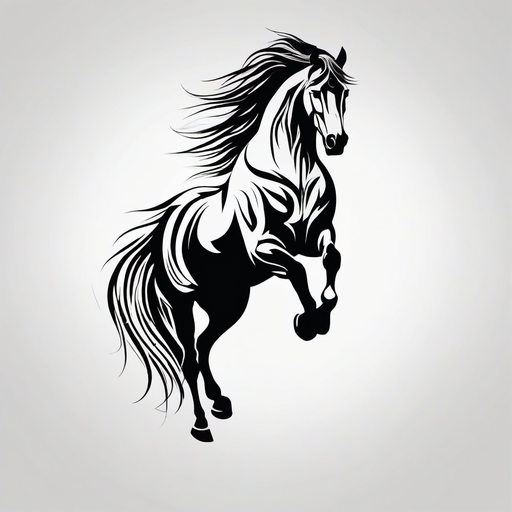 tribal horse tattoo meaning  simple tattoo,minimalist,white background