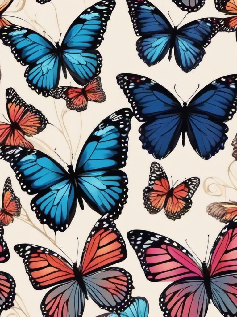 Butterfly Aesthetic Wallpaper Elegance and the Beauty of Butterfly Art  intricate patterns, colors, wallpaper style