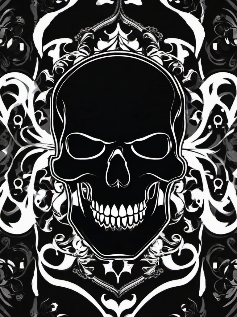 Dark Skull Background  ,mobile iphone background wallpaper