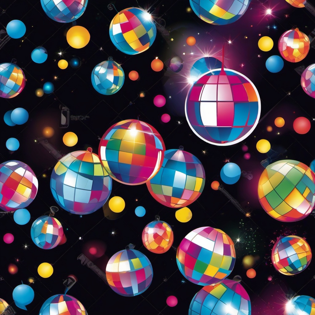 Disco Ball clipart - dance party with disco ball  vector clipart