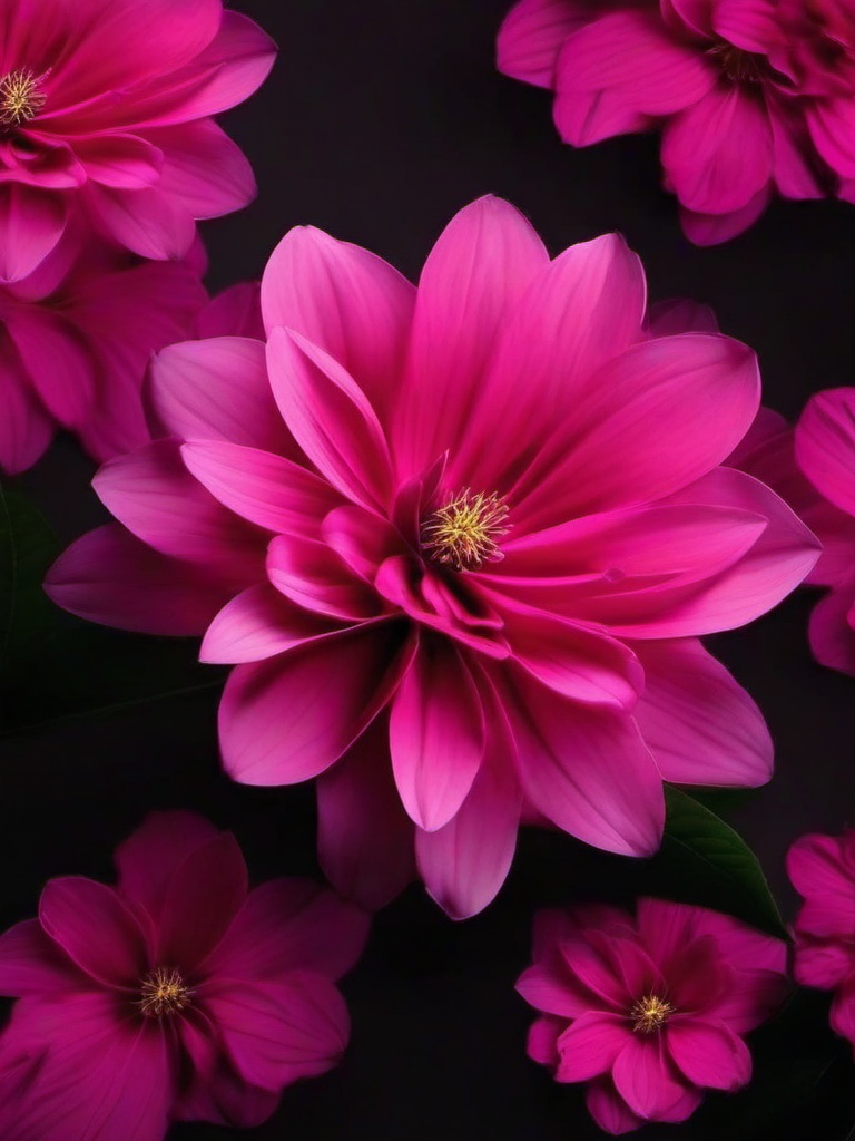 Dark Pink Flower Wallpaper  ,mobile iphone background wallpaper