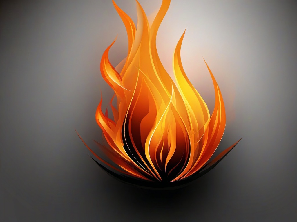 Fire Wallpaper - Burning orange flames with smoky haze  background wallpaper