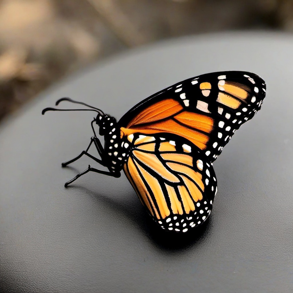 tiny monarch butterfly tattoo  