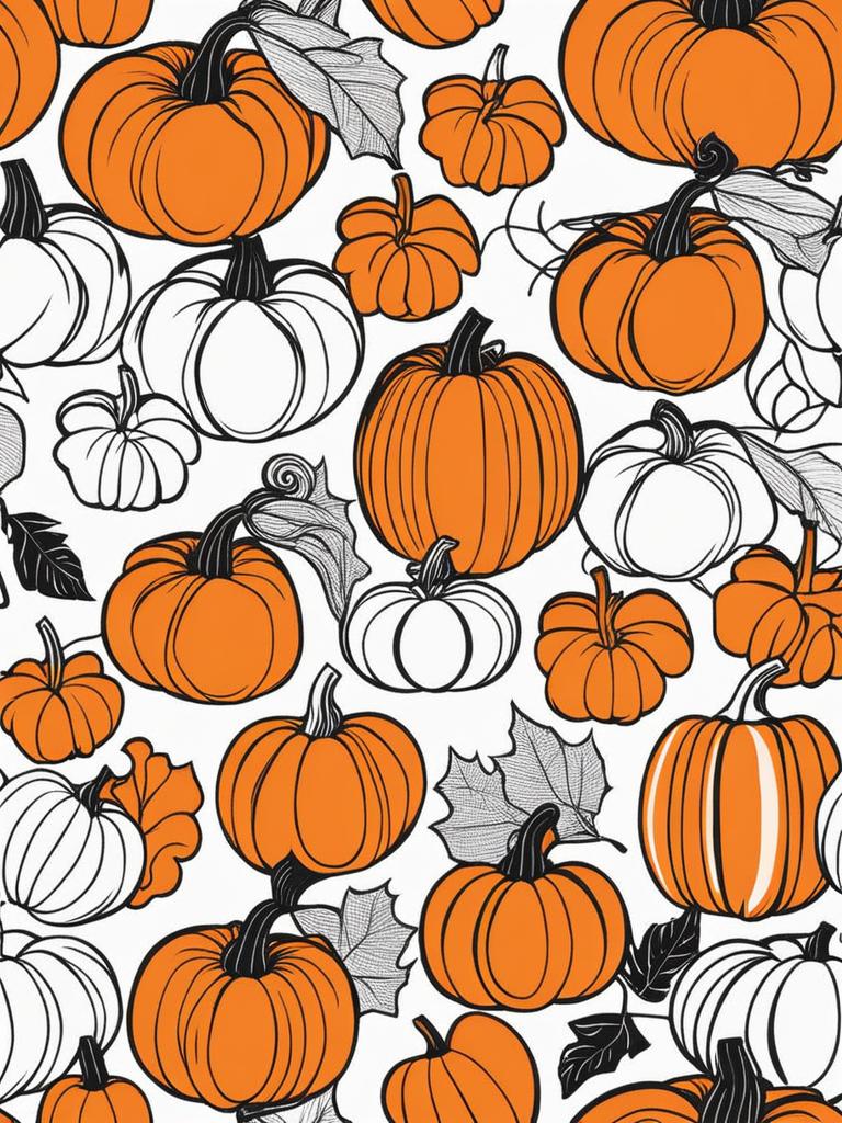 pumpkin clipart - orange, symbolizing the fall harvest. 