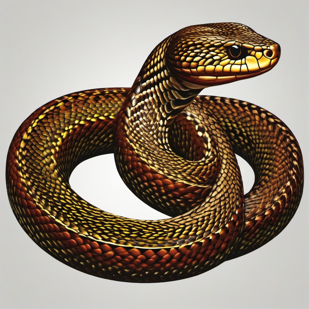 Snake clipart - snake shedding its skin  