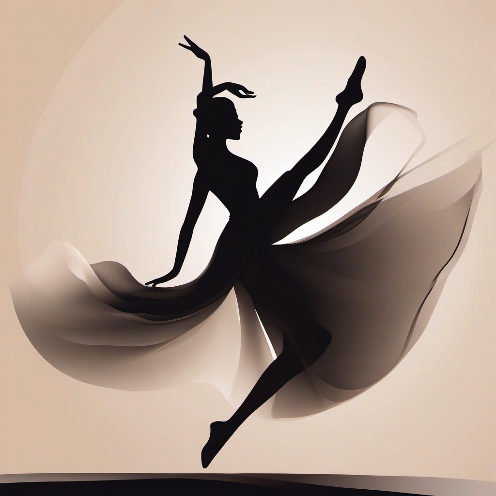 Dance clipart - dancer in a graceful pose  