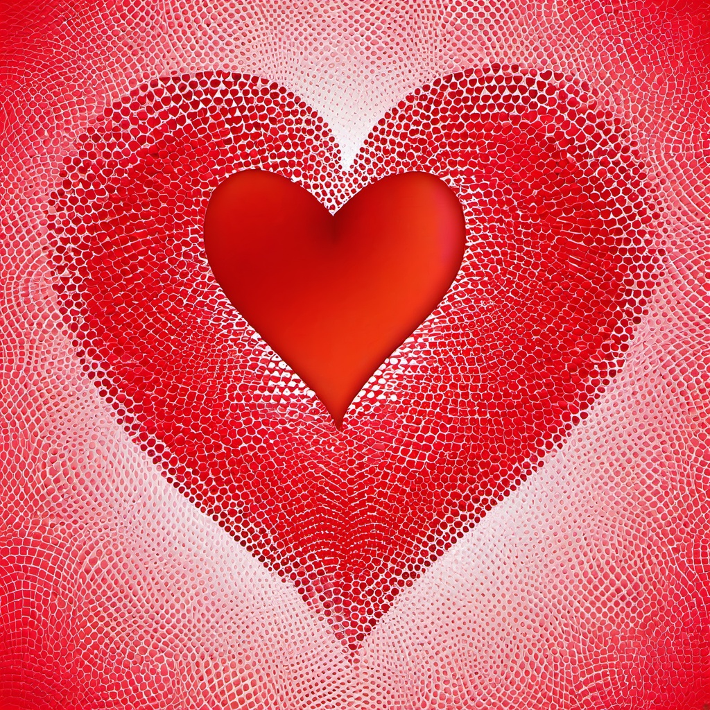 Heart Background Wallpaper - red heart with red background  