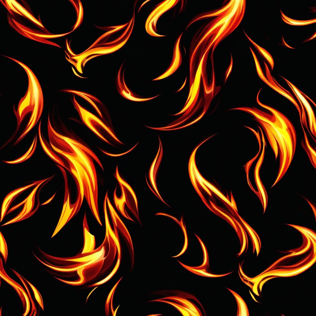 Fire Wallpaper - Fierce flames against a black backdrop  background wallpaper