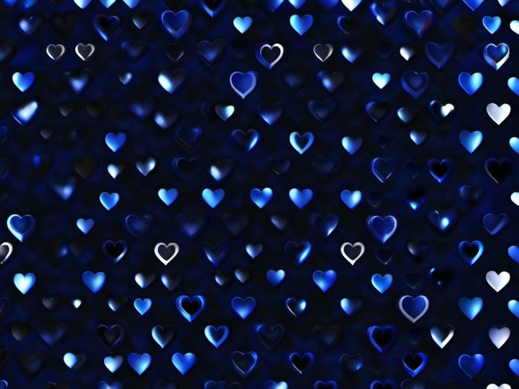 Dark Blue Hearts Wallpaper  ,desktop background wallpaper