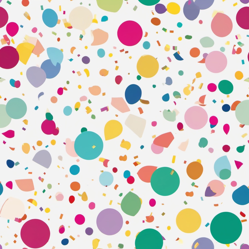 Birthday Confetti clipart - Colorful confetti for celebrations, ,vector color clipart,minimal