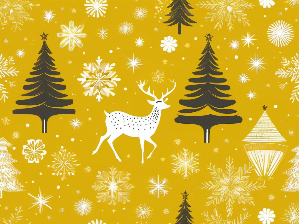 Christmas Background Yellow  