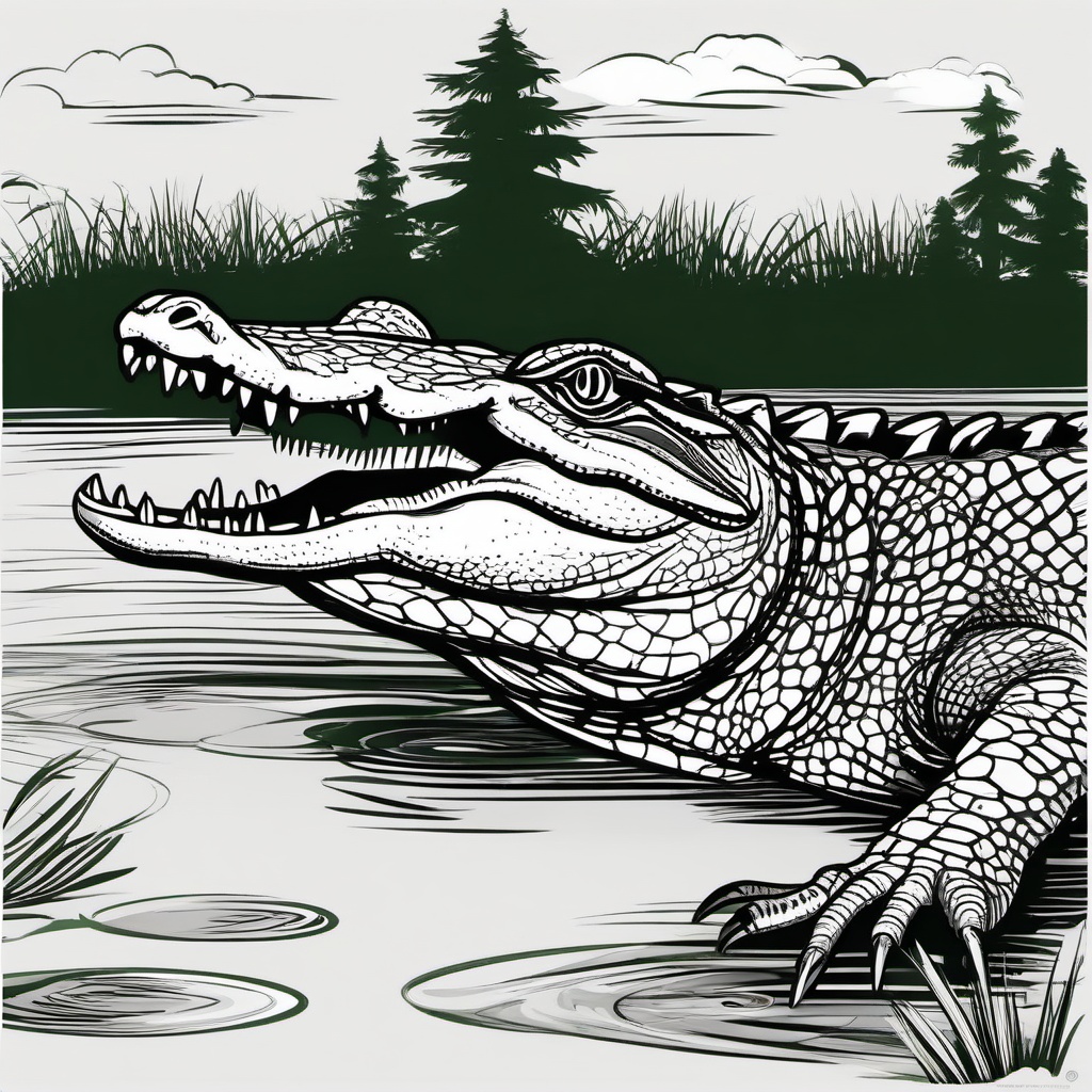 Alligator  clipart