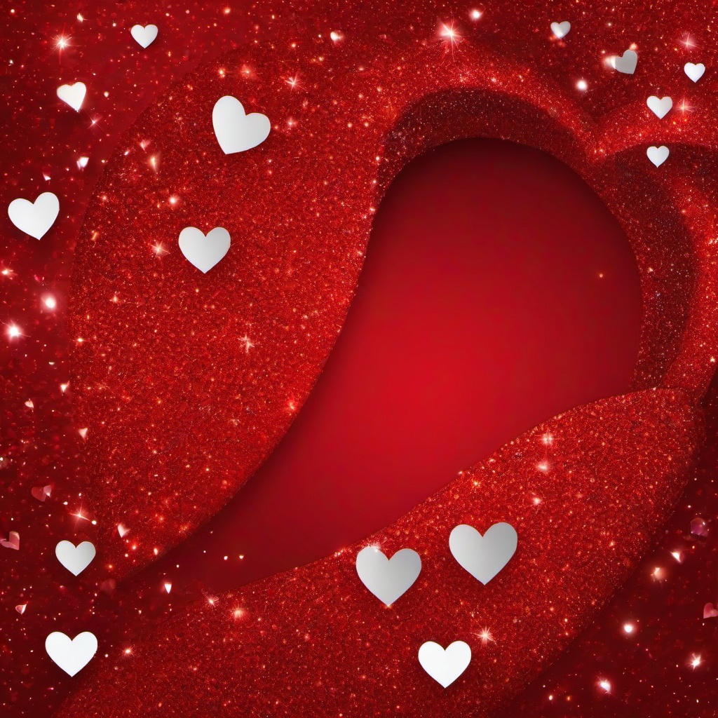 Heart Background Wallpaper - red glitter hearts background  