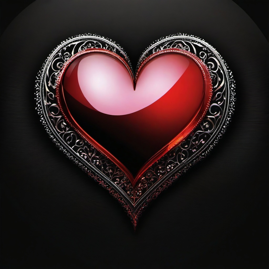 Heart Background Wallpaper - heart picture with black background  