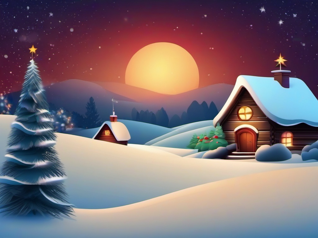 Christmas Scene Background  