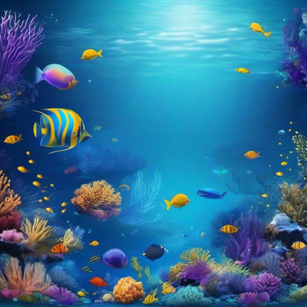 Ocean Background Wallpaper - underwater theme background  