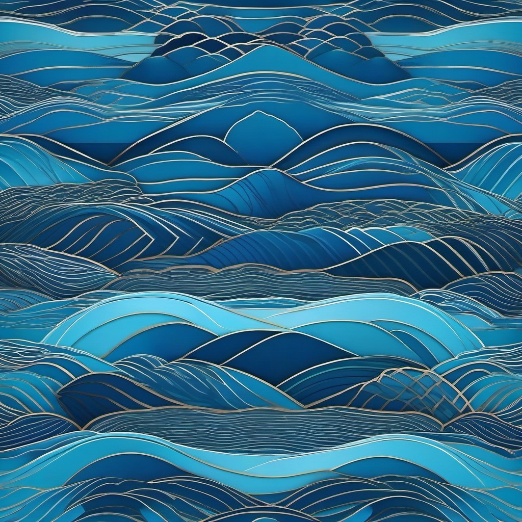 Blue Aesthetic Wallpaper - Tranquil Blue Ocean Horizon wallpaper, abstract art style, patterns, intricate