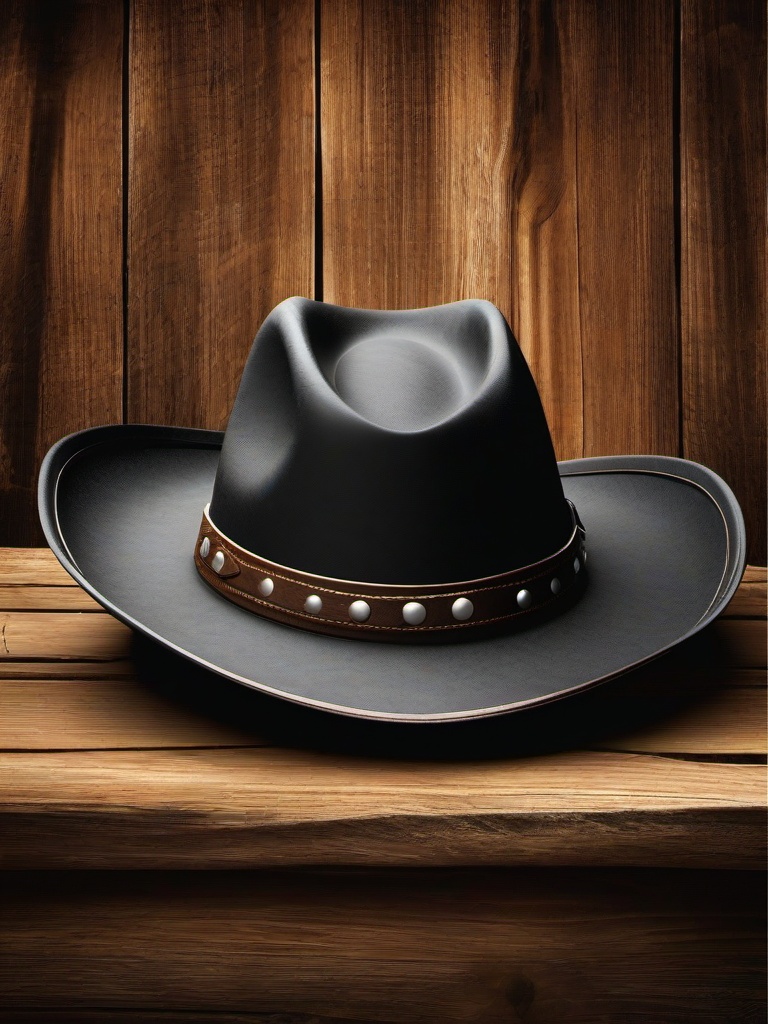 Cowboy Hat clipart - classic cowboy hat on a rustic background  