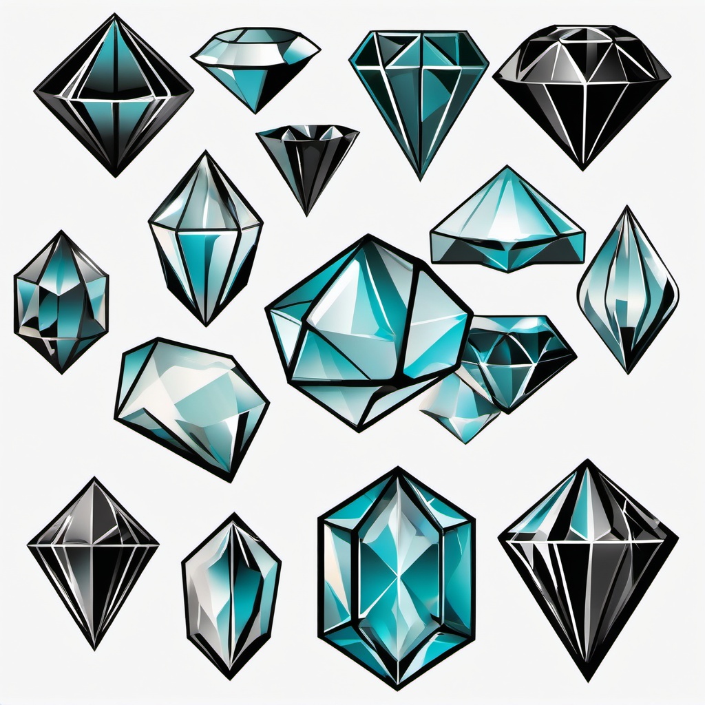 Diamond clipart - diamond shaped design  vector clipart