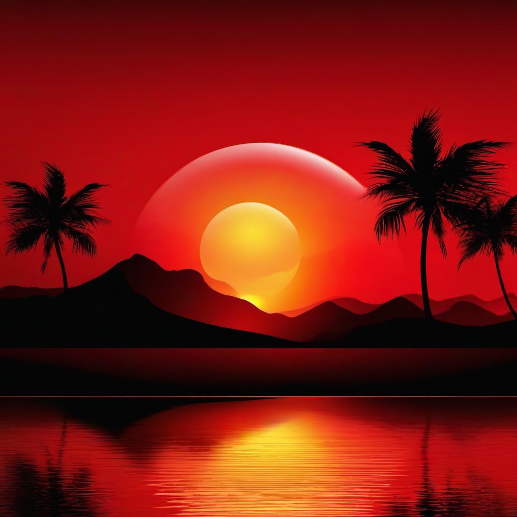 Red Background Wallpaper - red sunset wallpaper  