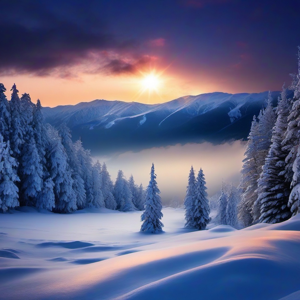 Snow Background Wallpaper - winter scene iphone wallpaper  