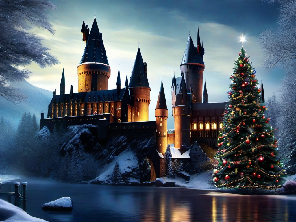 Hogwarts Christmas Wallpaper  