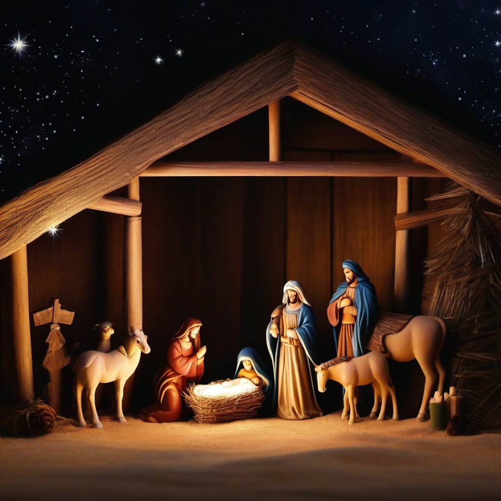 Christmas Background Wallpaper - nativity stable backdrop  