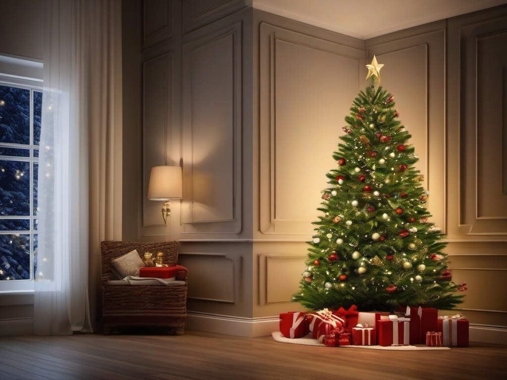 Christmas Tree Photo Background  