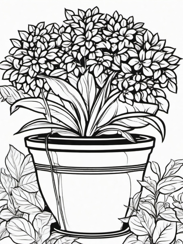 Plant Coloring Pages - Plant in the shade  simple coloring pages