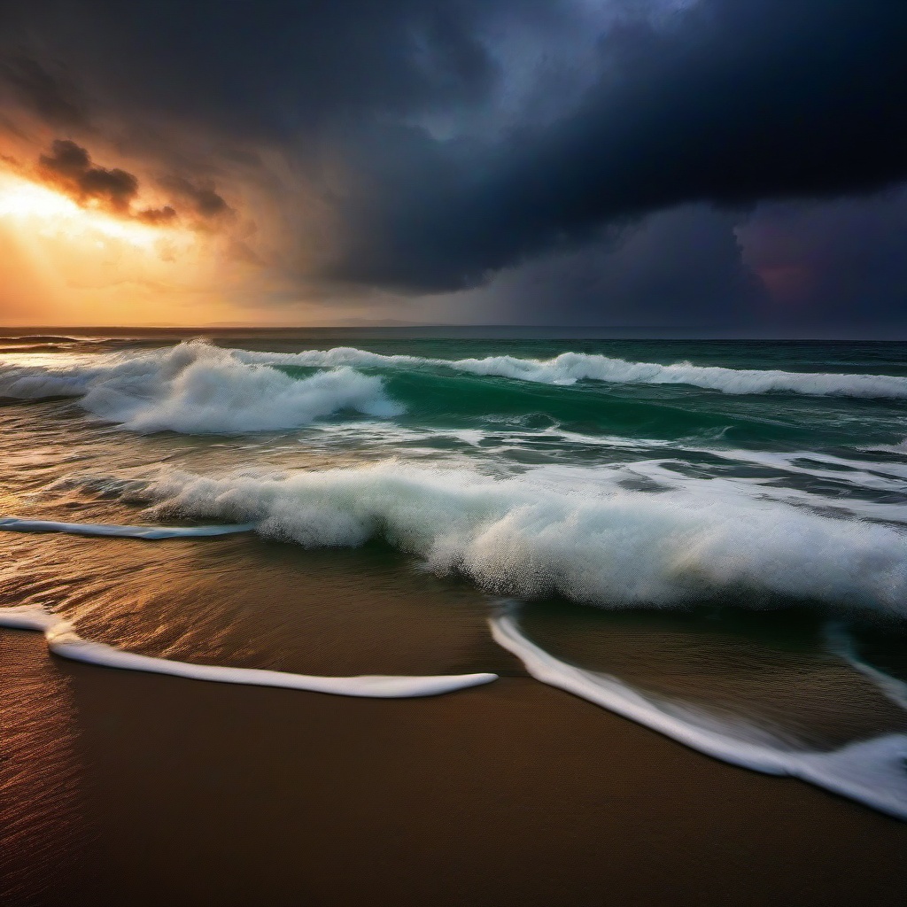 Beach Background Wallpaper - stormy beach wallpaper  