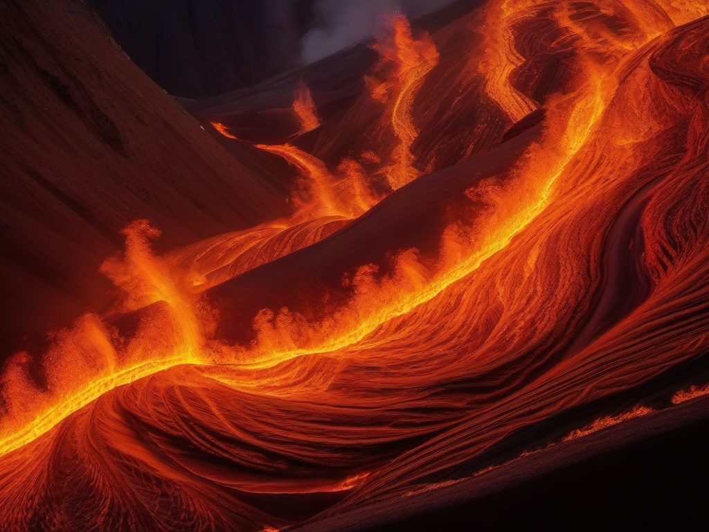 Dancing Flames Live Volcanoes intricate details, patterns, wallpaper photo